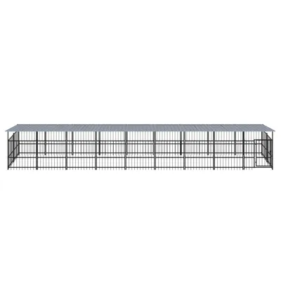 vidaXL Cage spacieuse pour chien