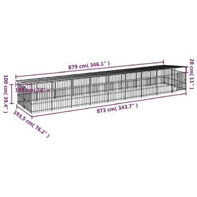 vidaXL Cage spacieuse pour chien
