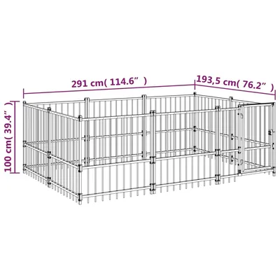vidaXL Cage spacieuse pour chien vidaXL Cage spacieuse pour chien
