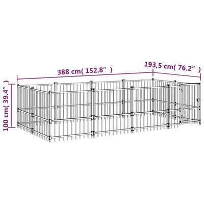 vidaXL Cage spacieuse pour chien