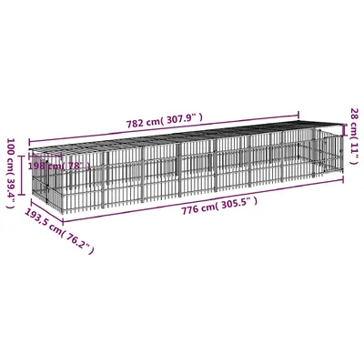 vidaXL Cage spacieuse pour chien vidaXL Cage spacieuse pour chien