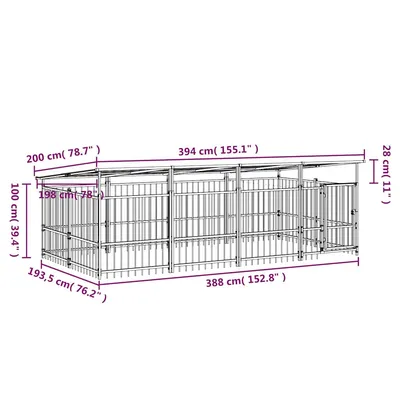 vidaXL Cage spacieuse pour chien vidaXL Cage spacieuse pour chien
