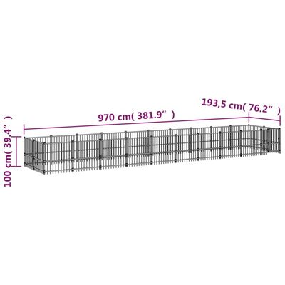 vidaXL Cage spacieuse pour chien
