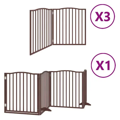 vidaXL Barrière en bois de peuplier pour chien vidaXL Barrière en bois de peuplier pour chien
