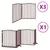 vidaXL Barrière en bois de peuplier pour chien vidaXL Barrière en bois de peuplier pour chien