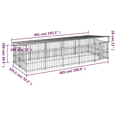 vidaXL Cage spacieuse pour chien vidaXL Cage spacieuse pour chien