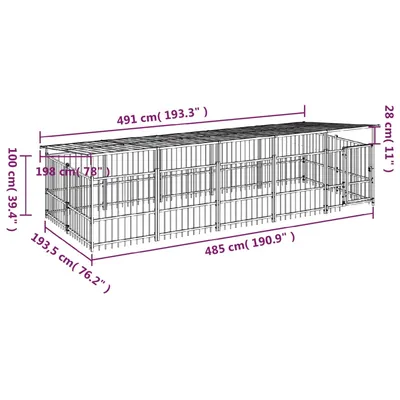 vidaXL Cage spacieuse pour chien vidaXL Cage spacieuse pour chien