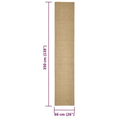 vidaXL Tapis en sisal pour chat