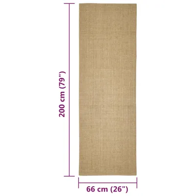 vidaXL Tapis en sisal pour chat