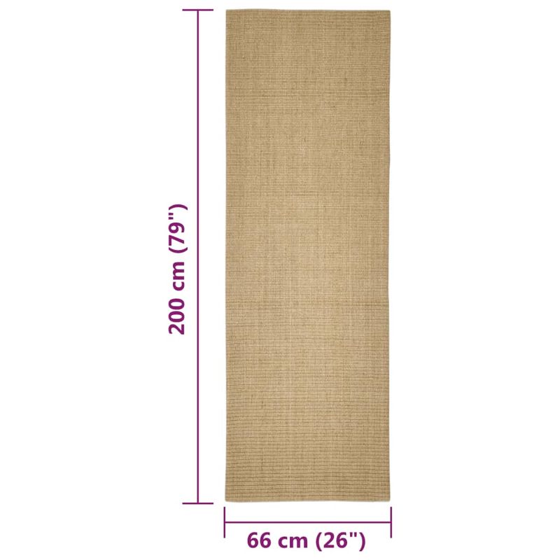 vidaXL Tapis en sisal pour chat