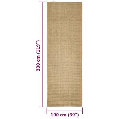vidaXL Tapis en sisal pour chat