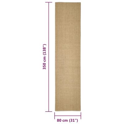 vidaXL Tapis en sisal pour chat