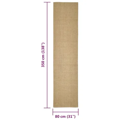 vidaXL Tapis en sisal pour chat