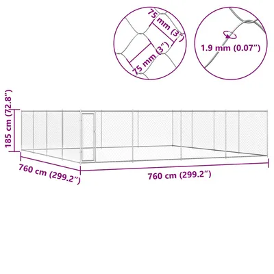 vidaXL Grande cage, chenil pour chien