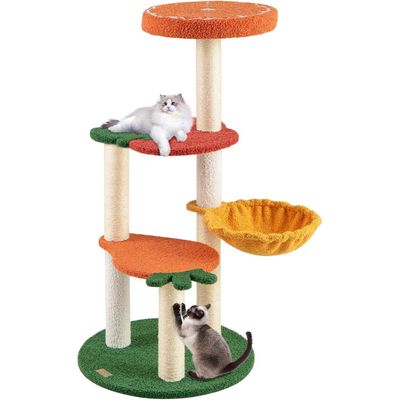 GIANTEX Arbre à Chat Style Fruits avec Griffoirs en Sisal