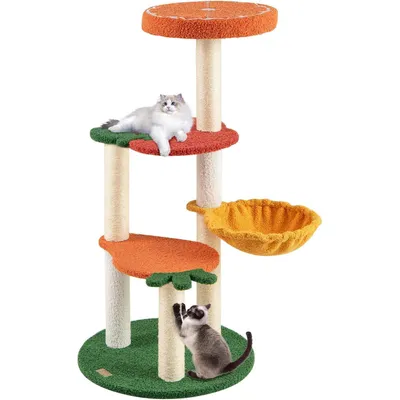 GIANTEX Arbre à Chat Style Fruits avec Griffoirs en Sisal GIANTEX Arbre à Chat Style Fruits avec Griffoirs en Sisal