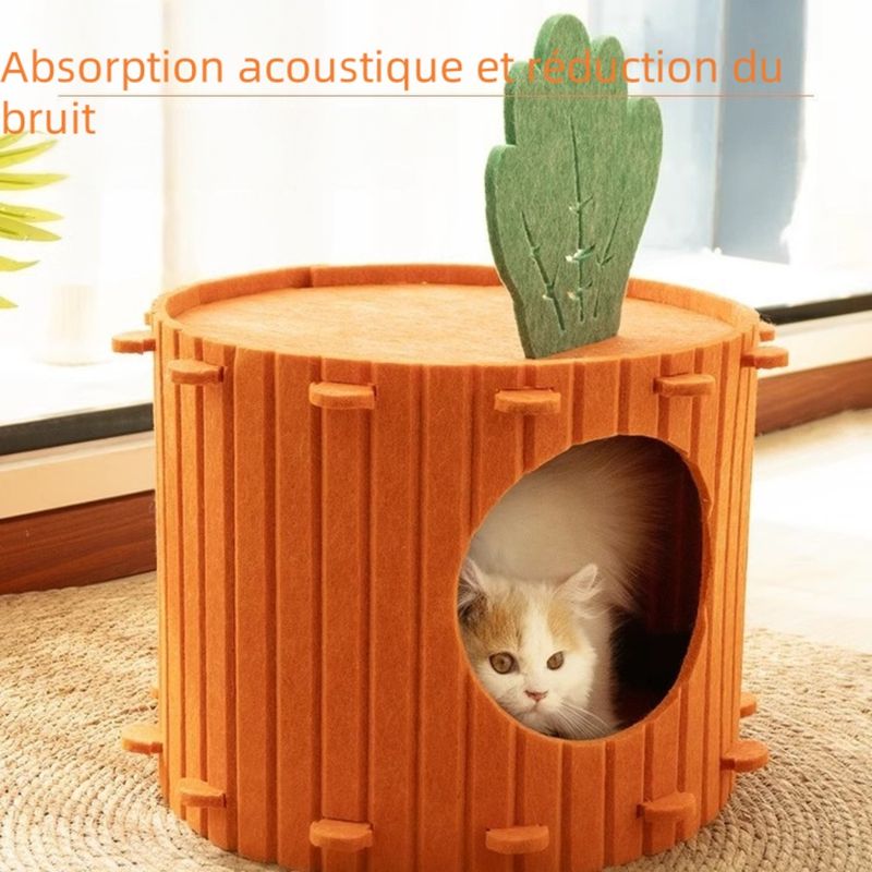 Zoomtopia Niche en forme de carotte pour chat