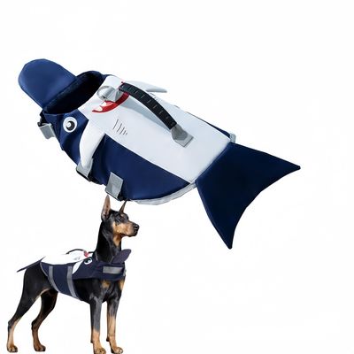 Pawzy Gilet de sauvetage pour chien en forme de requin