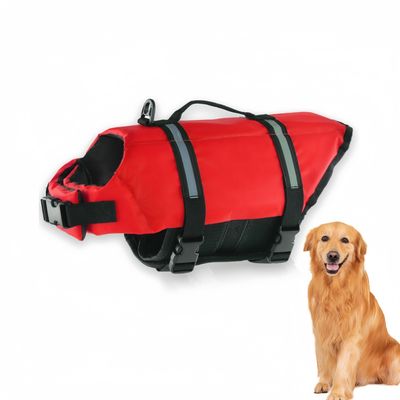 Pawzy Gilet de sauvetage pour chien rouge