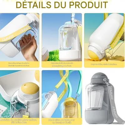 FurryFusion Gourde anti-fuite pour chien et chat