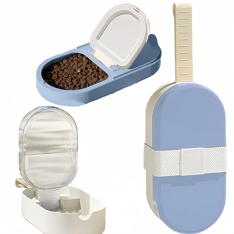 Pawzy Gamelle de voyage portable pour animaux de compagnie