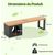 GIANTEX Banc de Jardin Extérieur 3 Personnes avec Grotte Chat