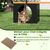 GIANTEX Banc de Jardin Extérieur 3 Personnes avec Grotte Chat