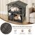 GIANTEX Niche pour Chat Exterieur en Rotin d'Extérieur