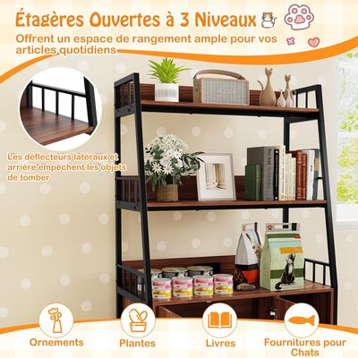 GIANTEX Maison pour Chat Extérieure Isolée en Bois