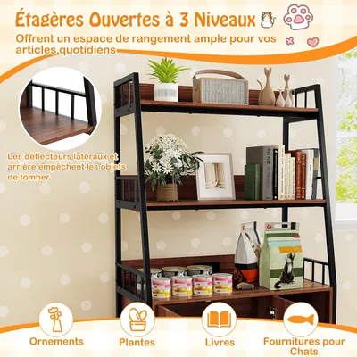 GIANTEX Maison pour Chat Extérieure Isolée en Bois