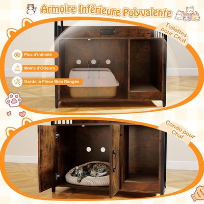 GIANTEX Maison pour Chat Extérieure Isolée en Bois