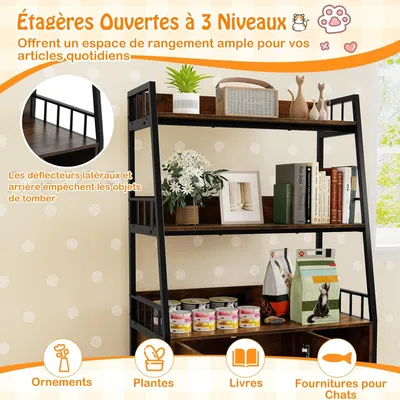 GIANTEX Maison pour Chat Extérieure Isolée en Bois