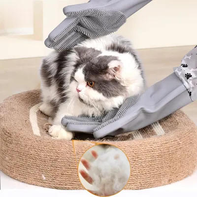 Zoomtopia Gants de toilettage pour chien et chat
