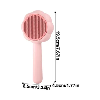 Zoomtopia Brosse pour chat avec bouton de déverrouillage