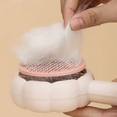 Zoomtopia Brosse pour chat avec bouton de déverrouillage