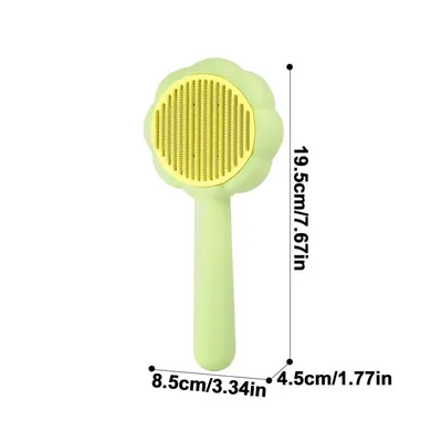 Zoomtopia Brosse pour chat avec bouton de déverrouillage