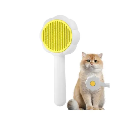 Zoomtopia Brosse pour chat avec bouton de déverrouillage