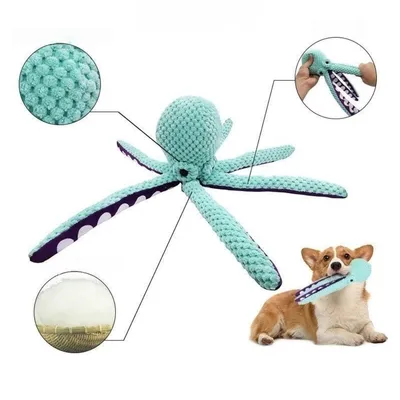 Zoomtopia Jouet en forme de poulpe pour chien