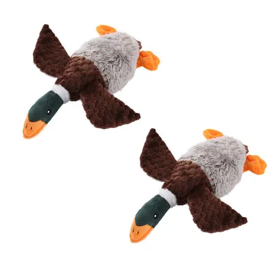 IntiMeg Jouet pour chien en forme de canard en peluche