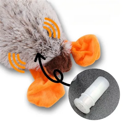 IntiMeg Jouet pour chien en forme de canard en peluche