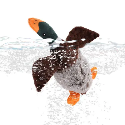 IntiMeg Jouet pour chien en forme de canard en peluche