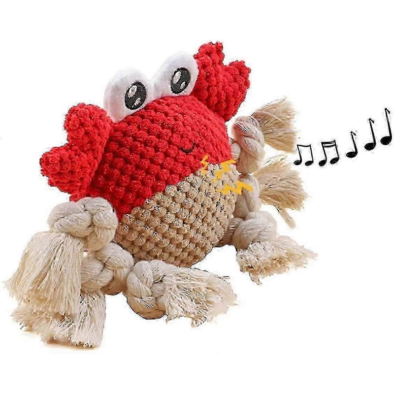 Jouet couineur à mâcher en forme de crabe pour chien