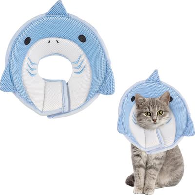 Pawzy Motif de requin circulaire élisabéthain pour chat et chien