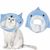 Pawzy Motif de requin circulaire élisabéthain pour chat et chien