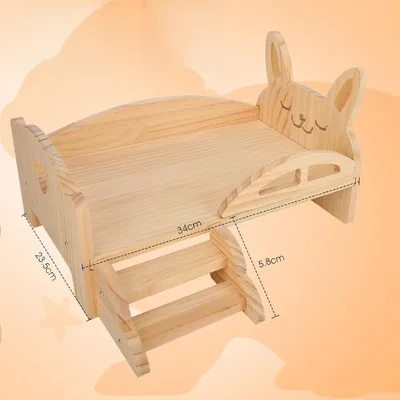 Zoomtopia Logement en bois pour cochon d'Inde et autres petits animaux