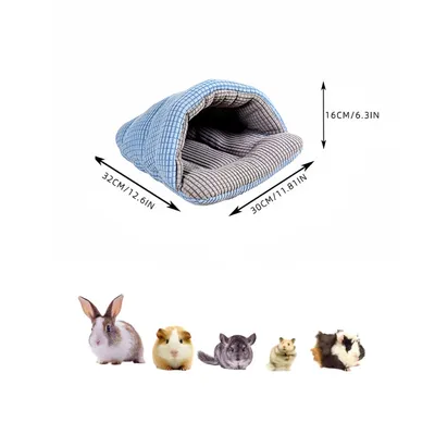 IntiMeg Niche en coton pour petits animaux d'hiver