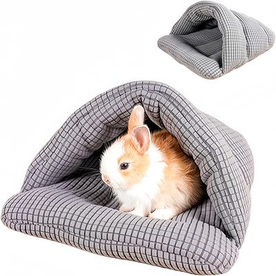 IntiMeg Niche en coton pour petits animaux d'hiver Gris