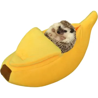 UAMLY Lit cachette Banana Cave pour petit animal