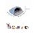 IntiMeg Niche en coton pour petits animaux d'hiver