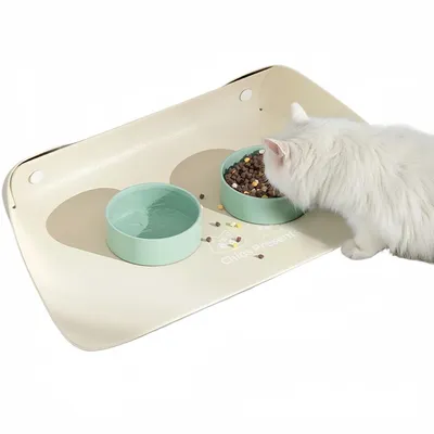 Pawzy  Tapis de Nourriture pour Chiens et Chats